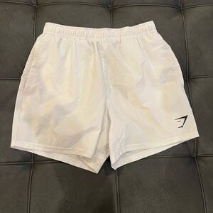 Gymshark White Athletic Shorts for Men
